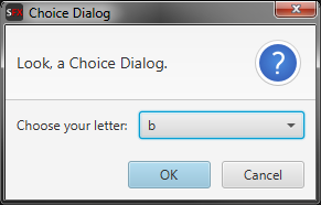 Choice Box Dialog
