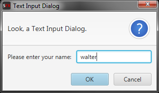 Text Input Dialog